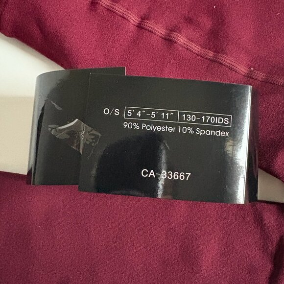 Bundle of 3 Orange Fashion Village Leggings - Burgundy - O/S - Picture 5 of 10